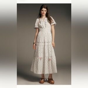 The Somerset Embroidered Dobby Maxi Dress